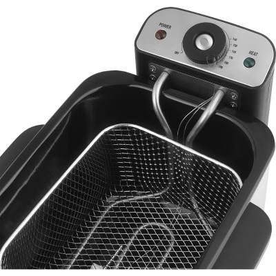 Φριτέζα Λαδιού με Ρυθμίση θερμοκρασίας 3lt 2200W Smarton FR350 Ασημί