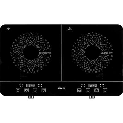 Φορητή Επαγωγική Εστία Διπλή 3500W 12-26cm Sencor SCP 4201GY Μαύρη