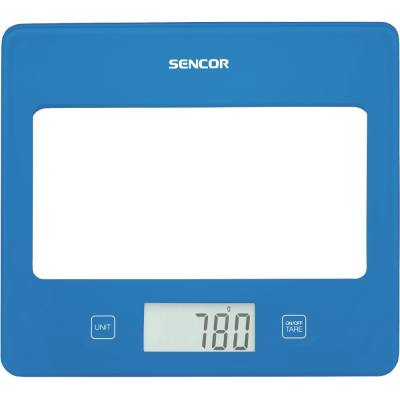 Ζυγαριά Κουζίνας 5kg UltraSlim Glass Sencor SKS 5032BL Μπλε