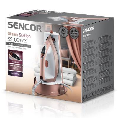 Σύστημα σιδερώματος Smart Display 140 g/min 3200W Sencor SSI 0910RS Λευκό/Ροζ