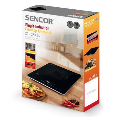 Φορητή Επαγωγική Εστία Μονή 2000W Ulrtaflat Sencor SCP 3701BK Μαύρη