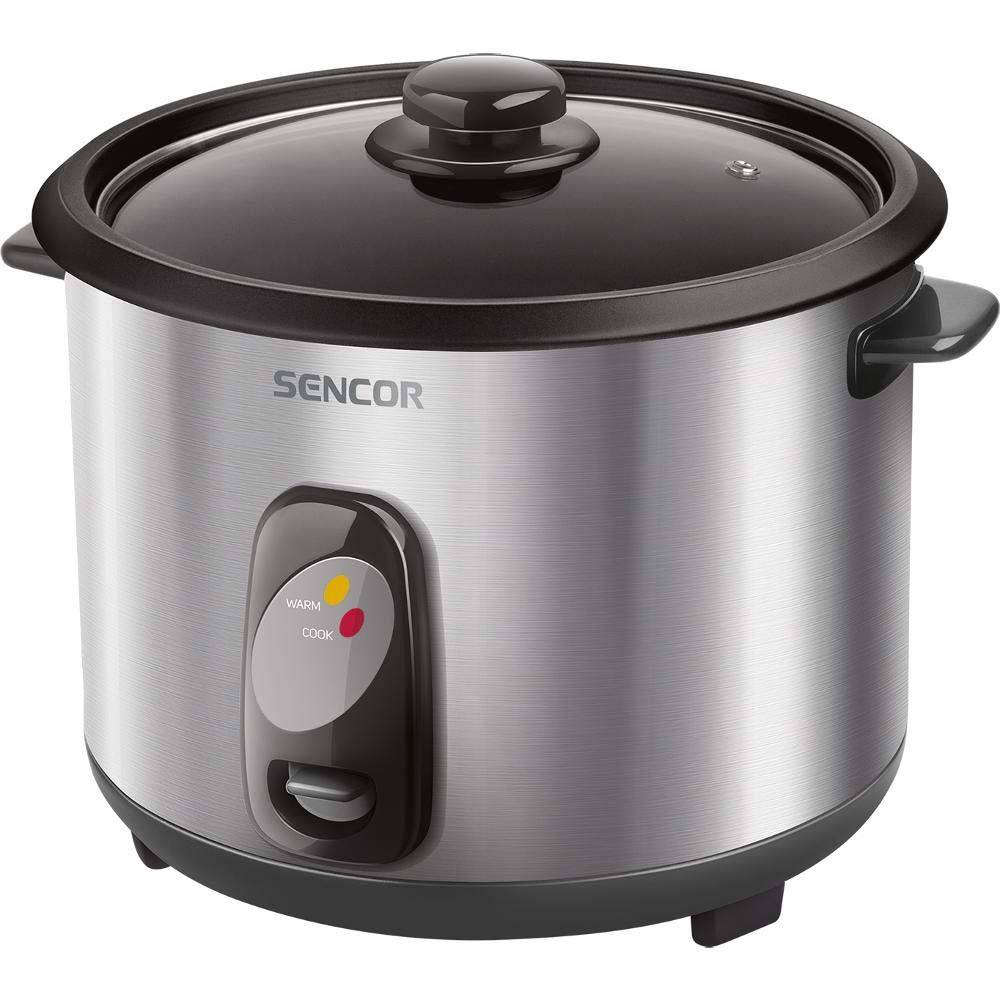 Ατμομάγειρας Ρυζιού Rice Cooker 2,8lt Stainless Steel Sencor SRM 2800SS Ασημί