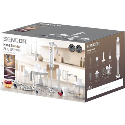 Ραβδομπλέντερ Turbo Sencor 200W SHB 6551WH Λευκό