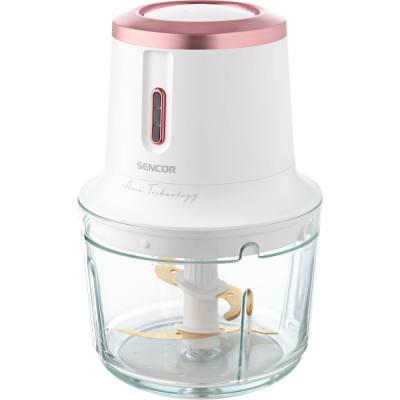 Επαναφορτιζόμενος Πολυκόπτης Multi 500ml Glass 200W Sencor SCB 9000WH Λευκό/Ροζ