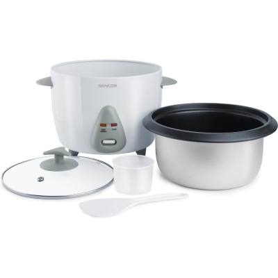 Ατμομάγειρας Ρυζιού Rice Cooker 1,5lt Stainless Steel Sencor SRM 1500WH Λευκό