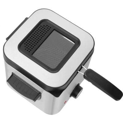 Φριτέζα Λαδιού με Ρύθμιση Θερμοκρασίας Χωρητικότητα 1.5 lt 900W Sencor SFR 6200SS Ασημί