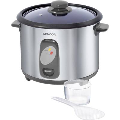 Ατμομάγειρας Ρυζιού Rice Cooker 1,8lt Stainless Steel Sencor SRM 1800SS Ασημί