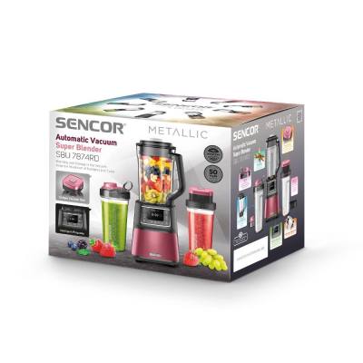 Μπλέντερ με Τεχνολογία Κενού Αέρος 1.5lt 1500W Sencor SBU 7874RD Κόκκινο