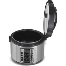Ατμομάγειρας Ρυζιού Rice Cooker 1,5lt με Οθόνη και 11 Λειτουργίες Sencor SRM 3151BK Ασημί