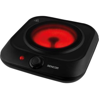 Φορητή Κεραμική Εστία Μονή 1200W 19cm Sencor SCP 1763BK Μαύρη