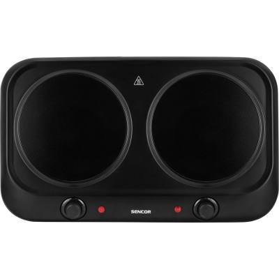 Φορητή Κεραμική Εστία Διπλή 1200W 19cm Sencor SCP 2263BK Μαύρη