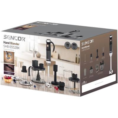 Ραβδομπλέντερ Turbo 200W Sencor SHB 6552BK Μαύρο