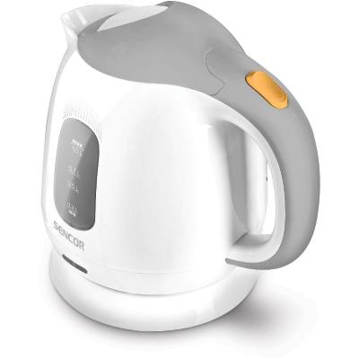 Βραστήρας Sencor SWK 1100WH 1 lt 100W με Αφαιρούμενο και Πλενόμενο Φίλτρο Ρύπων και Αλάτων Λευκό