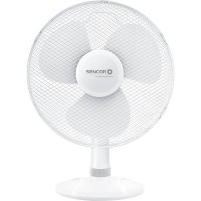 Επιτραπέζιος Ανεμιστήρας Sencor SFE 4037WH-EUE3 50W Διαμέτρου 40cm με 3 Ταχύτητες και Δυνατότητα Αυτόματης Περιστροφής εως 90° Λ