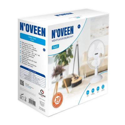 Ανεμιστήρας  Επιτραπέζιος N'oveen F445 45W Διαμέτρου 40cm με 3 Ταχύτητες Λευκός