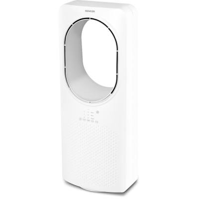 Ανεμιστήρας Δαπέδου Χωρίς Πτερύγια 3 Ταχυτήτων  με Τηλεχειριστήριο LED 24" Sencor SFT 2404WH Λευκό