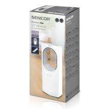 Ανεμιστήρας Δαπέδου Χωρίς Πτερύγια 3 Ταχυτήτων  με Τηλεχειριστήριο LED 24" Sencor SFT 2404WH Λευκό