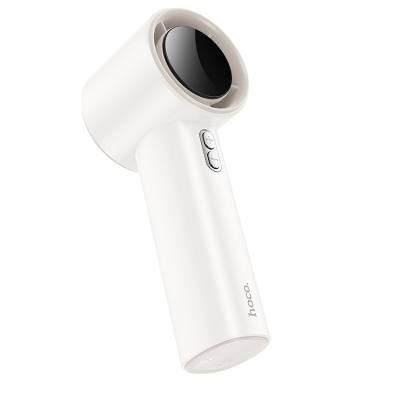 Φορητός Επαναφορτιζόμενος Ανεμιστήρας Hoco HX64 Hurricane Ultra Quiet 3600mAh 5 Ταχύτητες και Digital Ένδειξεις Λευκός