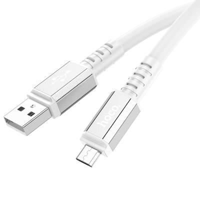 Καλώδιο Σύνδεσης Hoco X85 Strength USB σε Micro-USB 2.4A Υψηλής Αντοχής Λευκό 1m