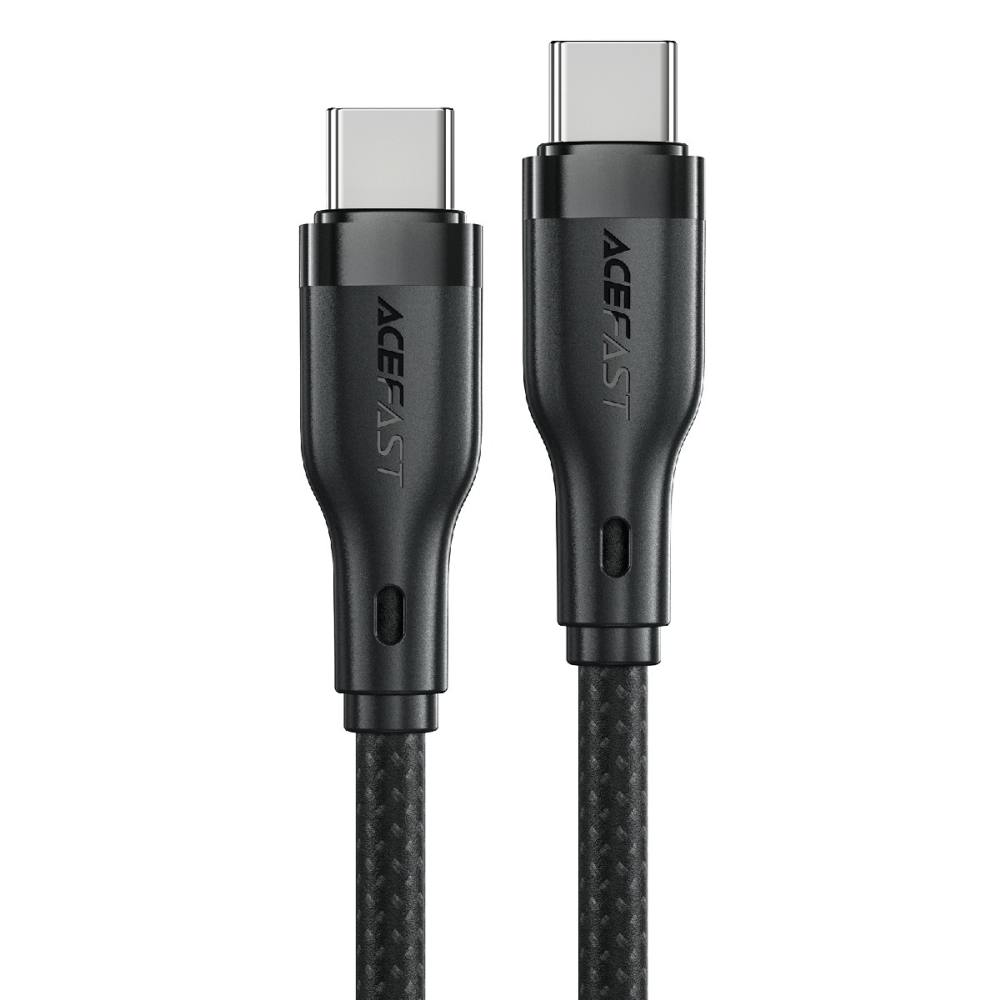 Καλώδιο σύνδεσης Acefast C8-03 USB-C σε USB-C 60W Braided Μαύρο 1.2m