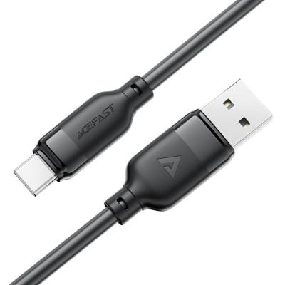 Καλώδιο Acefast C16-04 USB-A σε USB-C 3A USB2.0 με Ενισχυμένες Άκρες Μαύρο 1.2m