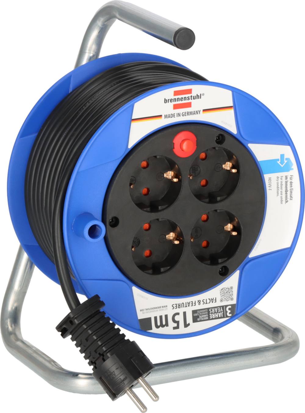 Μπαλαντέζα Καρούλι Brennenstuhl 4 Θέσεων 15m