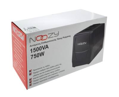 Αυτόματος Σταθεροποιητής Τάσης Ρεύματος Noozy 1500VA 750W με Προστασία Υπερθέρμανσης