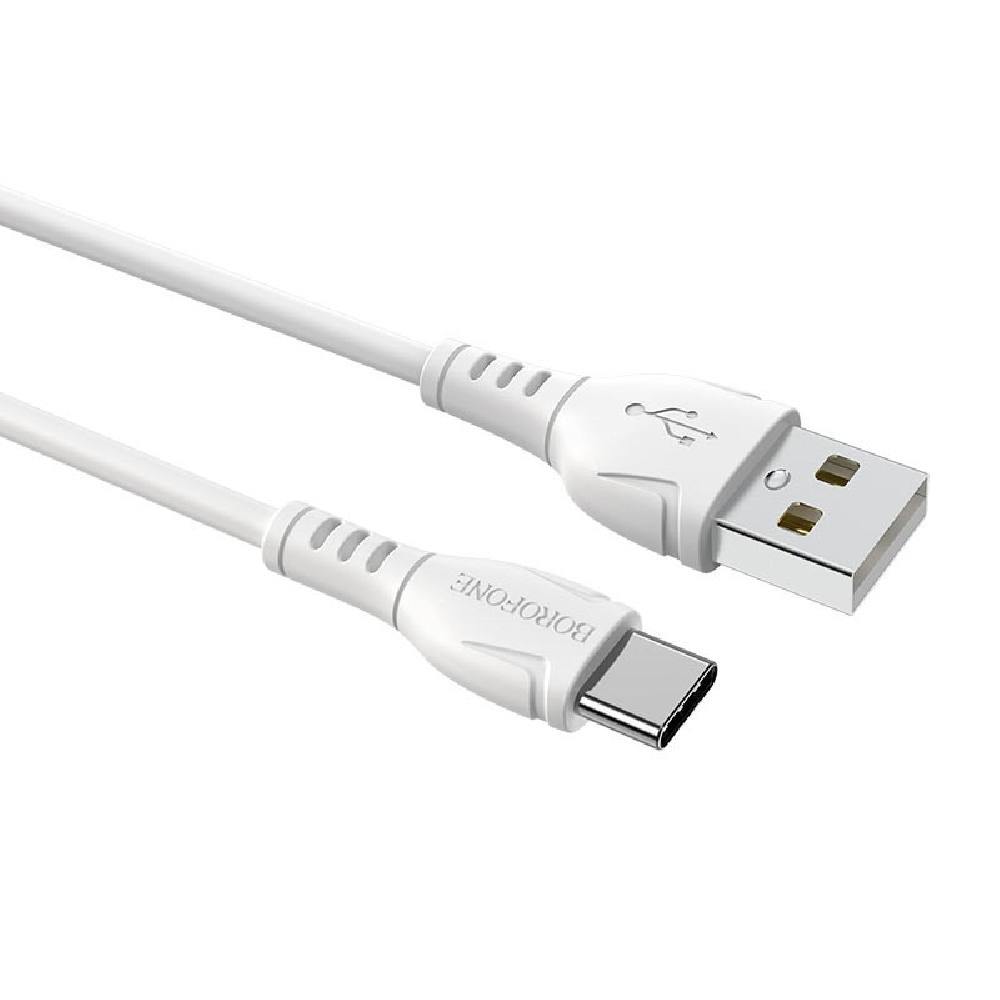 Καλώδιο Borofone BX51 Triumph USB σε USB-C 3A Λεύκο 1m