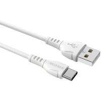 Καλώδιο Borofone BX51 Triumph USB σε USB-C 3A Λεύκο 1m
