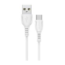 Καλώδιο Borofone BX51 Triumph USB σε USB-C 3A Λεύκο 1m