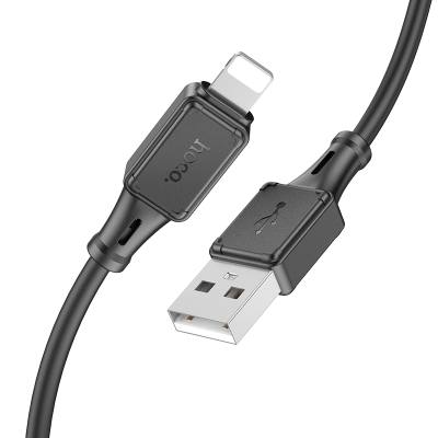 Καλώδιο Hoco X101 Silicon Assistant USB-A σε Lightning Fast Charging 2.4A Μαύρο 1m