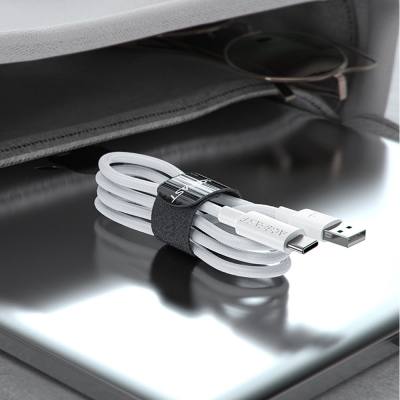 Καλώδιο Σύνδεσης Acefast C18-04 USB-A  σε USB-C 3A Fast Charge USB2.0 Braided Λευκό 1.2m.