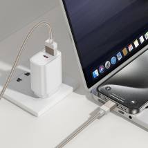 Καλώδιο Hoco X110 Honorific USB-A σε USB-C 3A Braided Χρυσό 1m