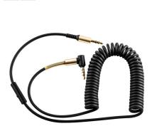 Καλώδιο σύνδεσης Ήχου Hoco UPA02 3.5mm Αρσενικό σε 3.5mm Αρσενικό Γωνιακό Κονέκτορα με Μικρόφωνο Μαύρο 2m