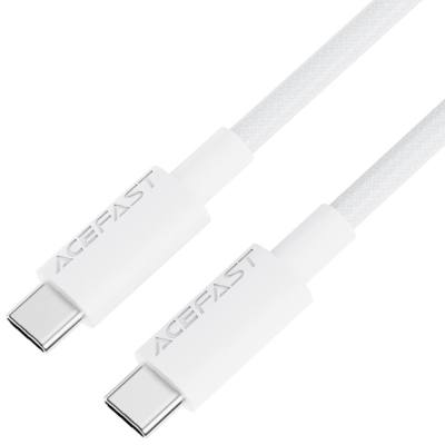 Καλώδιο Acefast C18-03 USB-C σε USB-C 60W 20V/3A USB2.0 Braided Λευκό 1.2m