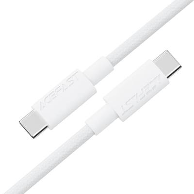 Καλώδιο Acefast C18-03 USB-C σε USB-C 60W 20V/3A USB2.0 Braided Λευκό 1.2m