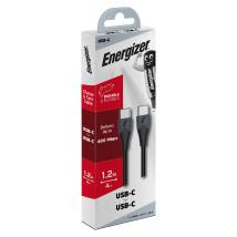 Καλώδιο Σύνδεσης Energizer Bicolor 2.0A USB-C σε USB-C Μαύρο 1.2m