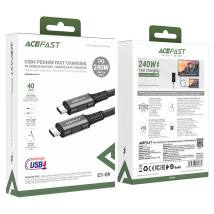 Καλώδιο Acefast C1-09 USB-C σε USB-C PD240W και Display Port 40Gbps 4K Μαύρο 1.2m