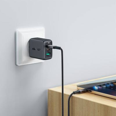 Καλώδιο Acefast C1-09 USB-C σε USB-C PD240W και Display Port 40Gbps 4K Μαύρο 1.2m