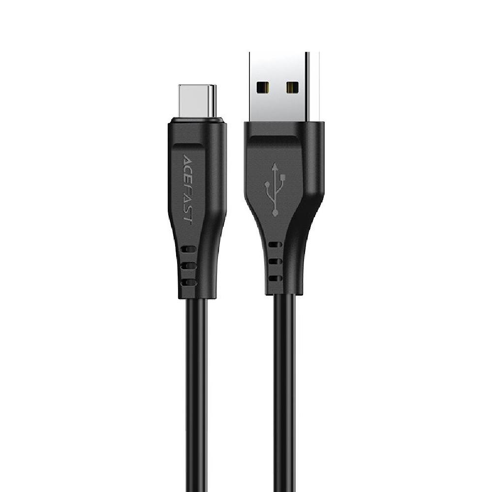 Καλώδιο Acefast C3-04 USB-A σε USB-C 3A Braided Μαύρο 1.2m