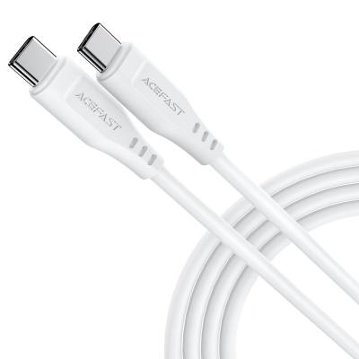 Καλώδιο Acefast C3-03 USB-C σε USB-C 3A 60W Braided Λευκό 1.2m
