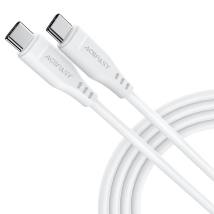 Καλώδιο Acefast C3-03 USB-C σε USB-C 3A 60W Braided Λευκό 1.2m