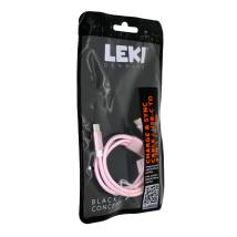 Καλώδιο Σύνδεσης και Φόρτισης Leki Black Concept USB-C σε Multiport USB-C/Lightning/MicroUsb Braided Ροζ 0.3m