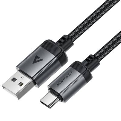 Καλώδιο Acefast C20-04 Μεταλλικό USB-A σε USB-C 3A USB2.0 Braided Μαύρο 1.2m