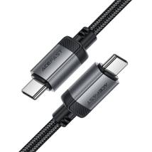 Καλώδιο Acefast C20-03 Μεταλλικό USB-C σε USB-C 60W 20V/3A USB2.0 Braided Μαύρο 1.2m