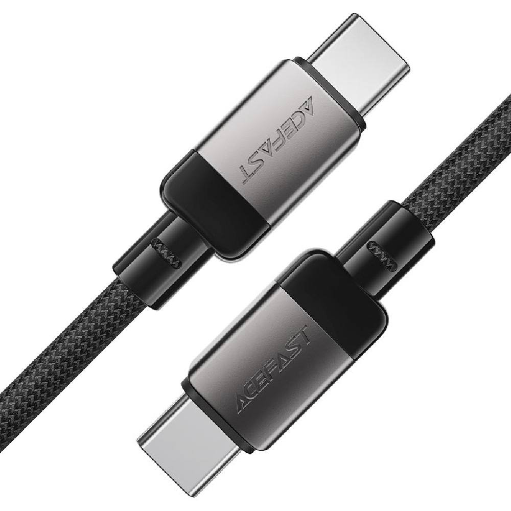 Καλώδιο Acefast C9-03  Μεταλλικό USB-C σε USB-C 60W 20V/3A Braided Μαύρο 1.2m.