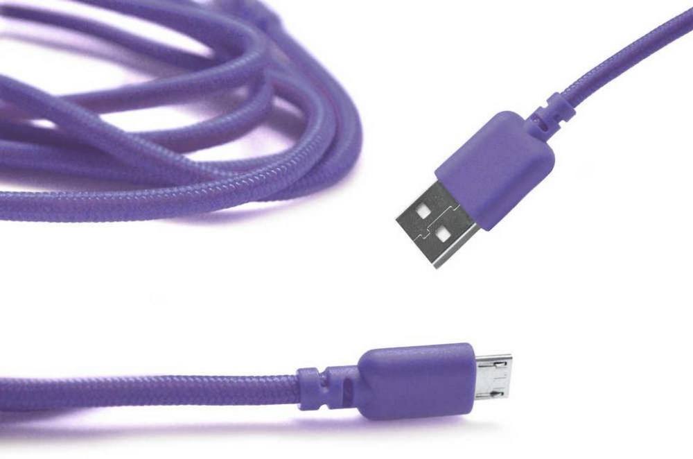 Καλώδιο σύνδεσης Ancus USB σε Micro USB με Ενισχυμένες Επαφές Braided Μώβ 1m