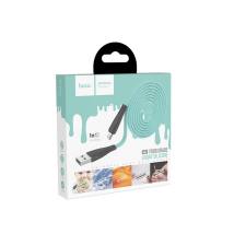 Καλώδιο σύνδεσης Hoco X42 Flat USB σε Micro-USB 2.4A Fast Charging με Ανθεκτική Σιλικόνη Πράσινο 1m