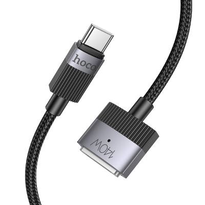 Μαγνητικό Καλώδιο Φόρτισης Hoco U141 USB-C σε Mag3 140W Braided Μαύρο 1.8m