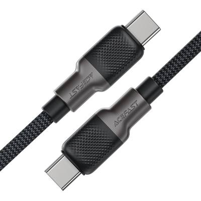 Καλώδιο Σύνδεσης Acefast C10-03  Μεταλλικό USB-C σε USB-C PD60W 20V/3A Braided Μαύρο 1.2m.
